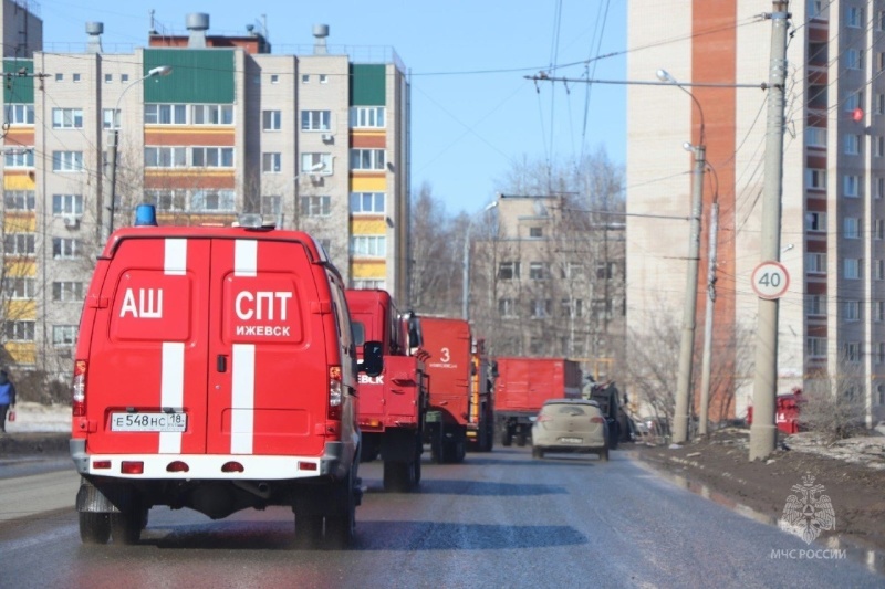 Анонс:   пожарно-тактическое   учение   в   Ижевске